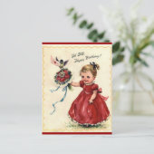 ヴィンテージ誕生日シスター葉書 ポストカード (スタンド正面)