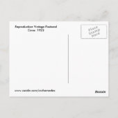 ヴィンテージ誕生日スイートピース ポストカード (裏面)
