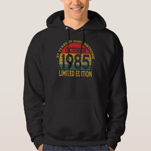 ヴィンテージ誕生日デコレーション1985年10月 パーカ (正面)