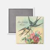 ヴィンテージ誕生日バーンスワローズ マグネット (正面/裏面)