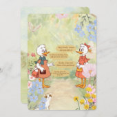 ヴィンテージ誕生日パーティーへの招待 招待状 (正面/裏面)