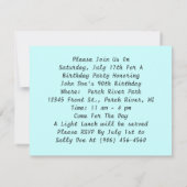 ヴィンテージ誕生日パーティーセピア屋外招待状 招待状 (裏面)