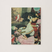 ヴィンテージ誕生日パーティー、ロバに尾をピン留めする ジグソーパズル (縦)