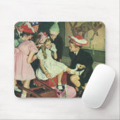 ヴィンテージ誕生日パーティー、ロバに尾をピン留めする マウスパッド (マウス)