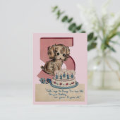 ヴィンテージ誕生日ポストカード ポストカード (スタンド正面)