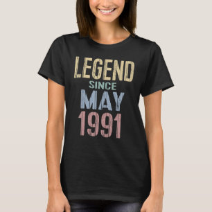 ヴィンテージ誕生日伝説1991年5月以来 Tシャツ