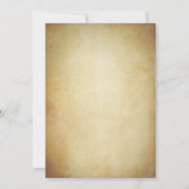 ヴィンテージ誕生日招待状 – 任意の年齢 招待状 (裏面)