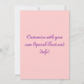 ヴィンテージ誕生日招待状 招待状 (裏面)