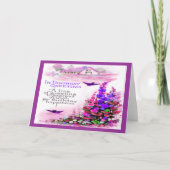 ヴィンテージ誕生日挨拶(花) カード (正面)