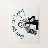 ヴィンテージ誕生日無線アナウンサー ジグソーパズル (縦)