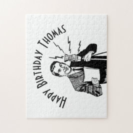 ヴィンテージ誕生日無線アナウンサー ジグソーパズル