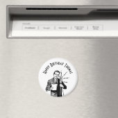 ヴィンテージ誕生日無線アナウンサー マグネット (インサイチュ (食洗機))