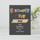 ヴィンテージ誕生日身代金 招待状 (スタンド正面)