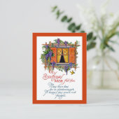 ヴィンテージ誕生日願い ポストカード (スタンド正面)