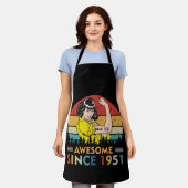 ヴィンテージ誕生日1951 エプロン (着用した状態)
