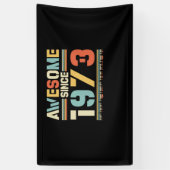 ヴィンテージ誕生日1973 横断幕 (縦)