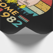 ヴィンテージ誕生日1982 ラッピングペーパー (角)