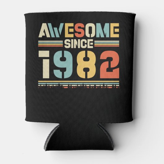 ヴィンテージ誕生日1982 缶クーラー (正面)