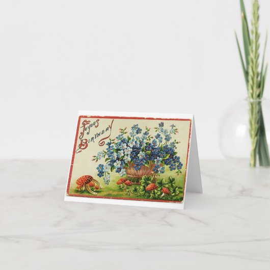 ヴィンテージ誕生日 カード (正面)