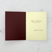 ヴィンテージ誕生日 カード (内部)