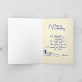 ヴィンテージ誕生日 カード (内部)