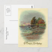 ヴィンテージ誕生日 ポストカード (正面/裏面)