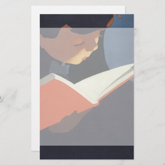 ヴィンテージ読が図書館の本を (正面/裏面)