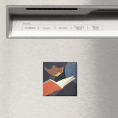 ヴィンテージ読が図書館の本を マグネット (インサイチュ (食洗機))