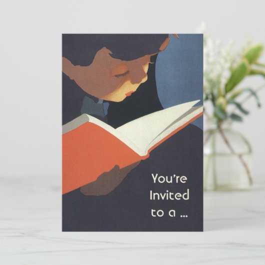 ヴィンテージ読が図書館の本を 招待状 (スタンド正面)