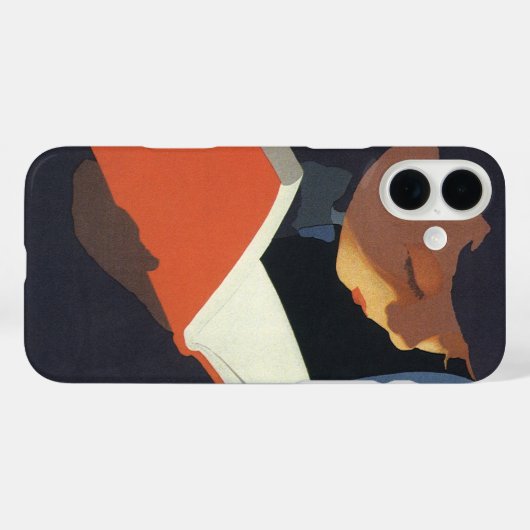 ヴィンテージ読が図書館の本を Case-Mate iPhoneケース (裏面 (横))