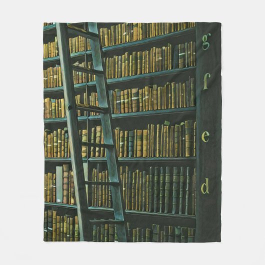 ヴィンテージ読のアートワークの贈り物 フリースブランケット (正面)