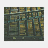 ヴィンテージ読のアートワークの贈り物 フリースブランケット (正面(横))