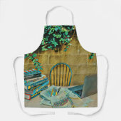 ヴィンテージ読のアートワーク エプロン (正面)