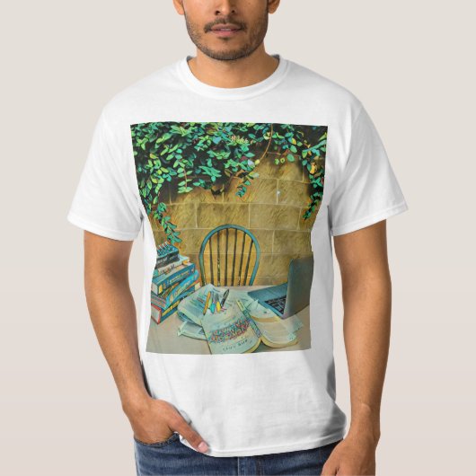 ヴィンテージ読のアートワーク Tシャツ (正面)