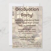 ヴィンテージ読の子どもの卒業招待状 招待状 (裏面)