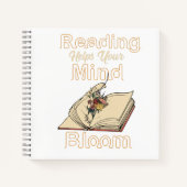 ヴィンテージ読の本の野花 ノートブック (正面)