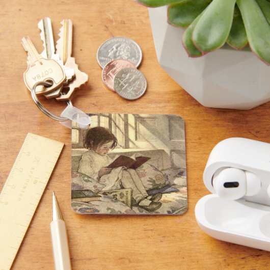 ヴィンテージ読の本、ジェシー・ウィルコック・スミス キーホルダー (デスク)