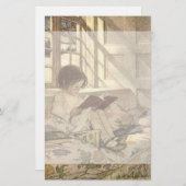 ヴィンテージ読の本、ジェシー・ウィルコック・スミス 便箋 (正面/裏面)