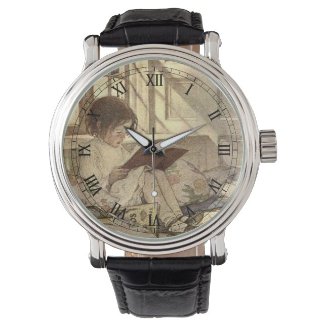 ヴィンテージ読の本、ジェシー・ウィルコック・スミス 腕時計 (正面)