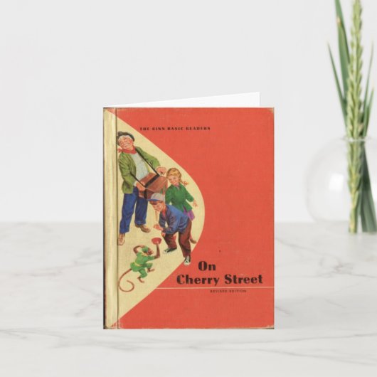 ヴィンテージ読の50年代の本（ノートカード） カード (正面)