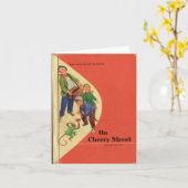 ヴィンテージ読の50年代の本（ノートカード） カード (黄色い花)