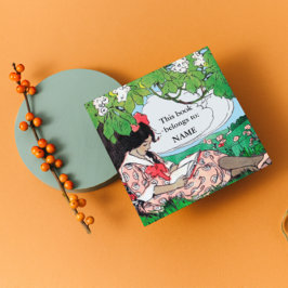 ヴィンテージ読ガールプレート スクエアシール