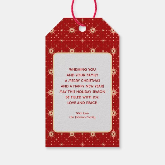 ヴィンテージ読ズ・ア・ブック ギフトタグ (裏面)