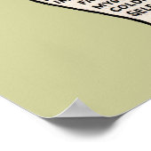 ヴィンテージ読パームの手相図 ポスター (角)