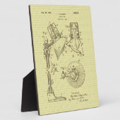 ヴィンテージ読マクベスのランプ特許 フォトプラーク (側面)