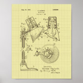 ヴィンテージ読マクベスのランプ特許 ポスター (正面)