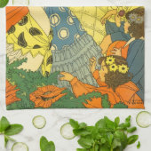 ヴィンテージ読マザーグース キッチンタオル (折り畳み)