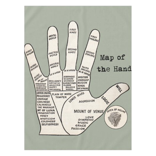 ヴィンテージ読ヤシの果肉 テーブルクロス (正面)