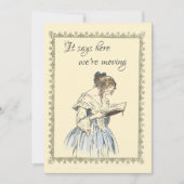 ヴィンテージ読レディの感動的な発表 カード (正面)