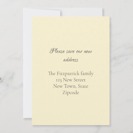 ヴィンテージ読レディの感動的な発表 カード (裏面)